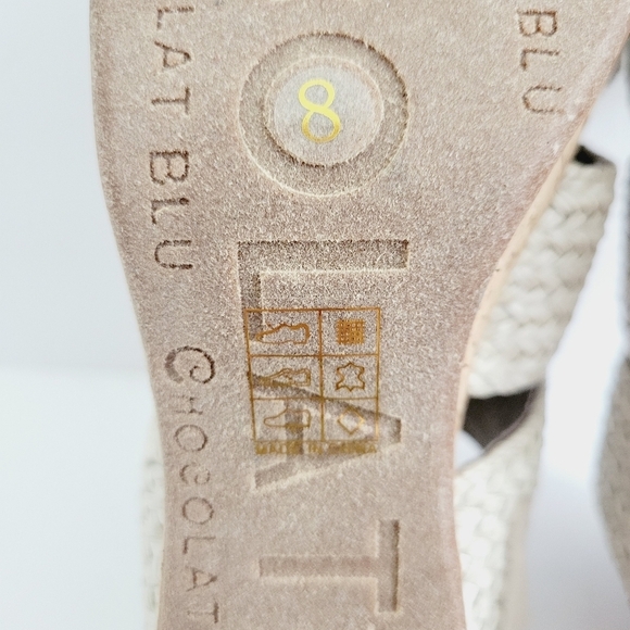 NEW Chocolat Blu Buckle Galya Platform Slide Sandals Size 8 - Picture 8 of 8